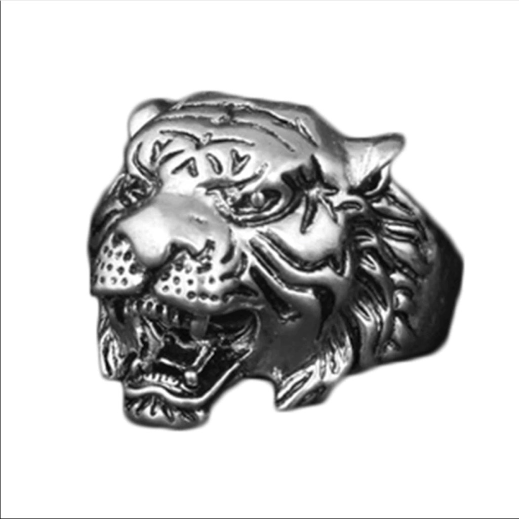 Tiger Engraved Ring